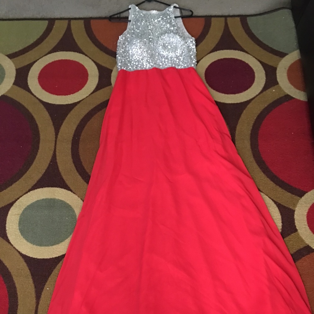 Red & silver prom